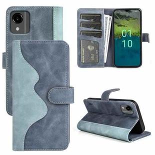 For Nokia C110 Stitching Horizontal Flip Leather Phone Case(Blue)