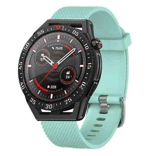 For Huawei Watch GT Runner 22mm Diamond Textured Silicone Watch Band(Sky Blue)