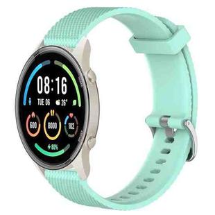 For Xiaomi Mi Watch Sport 22mm Diamond Textured Silicone Watch Band(Teal)