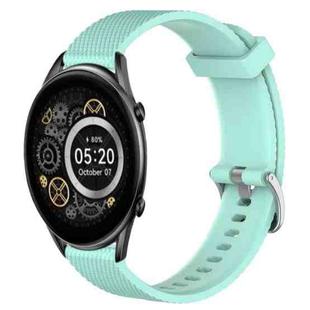 For Xiaomi Haylou RT2 LS10 22mm Diamond Textured Silicone Watch Band(Teal)