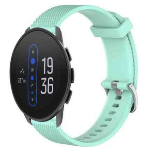 For  Suunto 9 Peak 22mm Diamond Textured Silicone Watch Band(Teal)