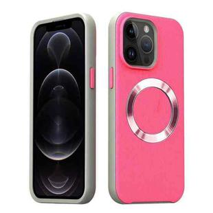 For iPhone 12 Pro CD Pattern Magsafe PC Phone Case(Pink)