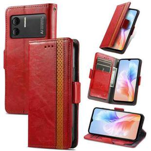 For DOOGEE X98 Pro / X98 CaseNeo Splicing Dual Magnetic Buckle Leather Phone Case(Red)