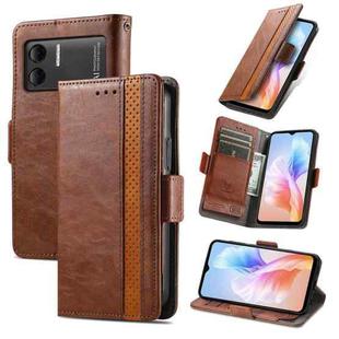 For DOOGEE X98 Pro / X98 CaseNeo Splicing Dual Magnetic Buckle Leather Phone Case(Brown)