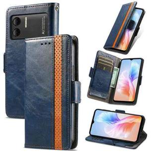 For DOOGEE X98 Pro / X98 CaseNeo Splicing Dual Magnetic Buckle Leather Phone Case(Blue)