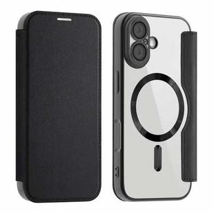 For iPhone 17 Shield MagSafe RFID Anti-theft Leather Phone Case(Black)