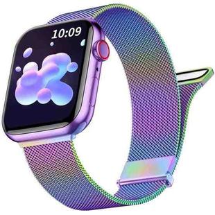 For Apple Watch Ultra 49mm Milan Double Magnetic Steel Mesh Watch Band(Color)