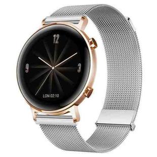 For Huawei Watch GT 2e / GT 42mm/46mm Milan Double Magnetic Steel Mesh Watch Band(Silver)