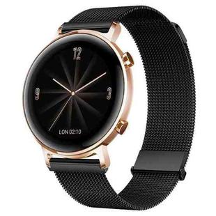 For Huawei Watch GT 2e / GT 42mm/46mm Milan Double Magnetic Steel Mesh Watch Band(Black)