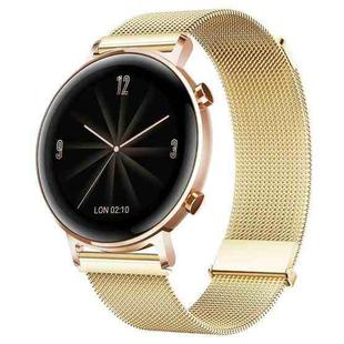 For Huawei Watch GT 2e / GT 42mm/46mm Milan Double Magnetic Steel Mesh Watch Band(Gold)