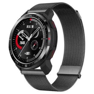 For Honor Watch GS Pro Milan Double Magnetic Steel Mesh Watch Band(Gray)