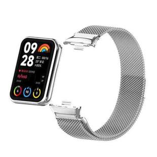 For Xiaomi Mi Band 8 Pro Milan Magnetic Metal Mesh Watch Band(Silver)