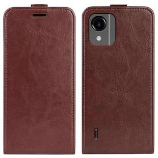 For Nokia C100 R64 Texture Single Vertical Flip Leather Phone Case(Brown)