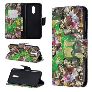 3D Colored Drawing Pattern Horizontal Flip Leather Case for Nokia 3.2, with Holder & Card Slots & Wallet(Green Butterfly)