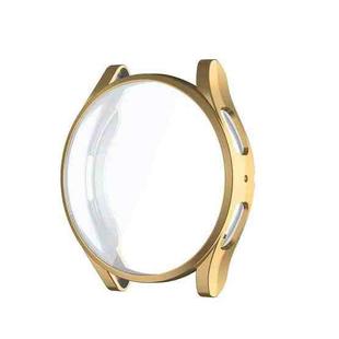 For Samsung Galaxy Watch6 44mm ENKAY Hat-Prince Full Coverage Electroplated Soft TPU Case with Screen Protection(Gold)