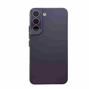 For Samsung Galaxy S22 5G Leather Oil PC Hard All-inclusive Phone Case(Purple)