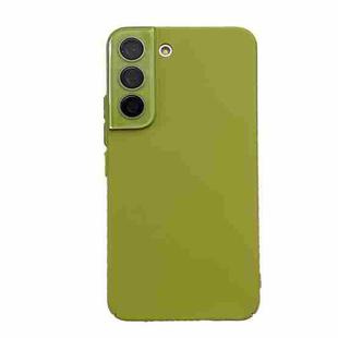 For Samsung Galaxy S22 5G Leather Oil PC Hard All-inclusive Phone Case(Tea Green)