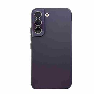 For Samsung Galaxy S23 5G Leather Oil PC Hard All-inclusive Phone Case(Purple)