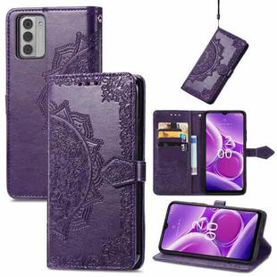 For Nokia G42 Mandala Flower Embossed Leather Phone Case(Purple)