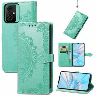 For Blackview C70 Mandala Flower Embossed Leather Phone Case(Green)