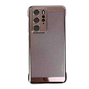 For Huawei P40 Pro Ice Sense Heat Dissipation Electroplating PC Phone Case(Rose Gold)