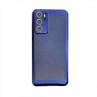 For Huawei P40 Ice Sense Heat Dissipation Electroplating PC Phone Case(Dark  Blue)