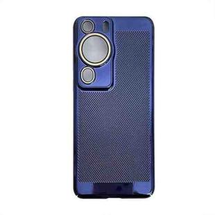 For Huawei P60 Ice Sense Heat Dissipation Electroplating PC Phone Case(Dark  Blue)