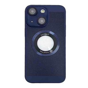 For  iPhone 14 Cooling MagSafe Magnifier Phone Case(Royal Blue)