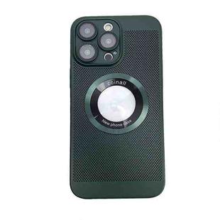 For  iPhone 14 Cooling MagSafe Magnifier Phone Case(Green)