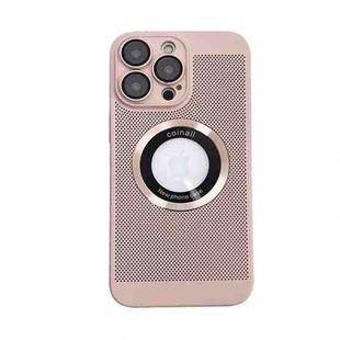 For iPhone 13 Pro Cooling MagSafe Magnifier Phone Case(Pink)