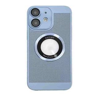 For iPhone 12 Cooling MagSafe Magnifier Phone Case(Blue)