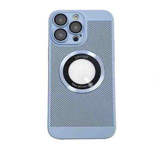 For iPhone 12 Pro Cooling MagSafe Magnifier Phone Case(Blue)