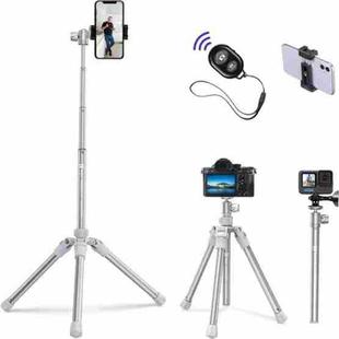 K&F Concept E224A3 DSLR Phone Tripod 67 inch Aluminum Mini Portable Video Camera Tripod(White)