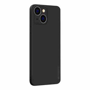 For iPhone 15 PINWUYO Sense Series Liquid Silicone TPU Phone Case(Black)