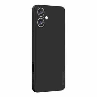 For iPhone 16 PINWUYO Sense Series Liquid Silicone TPU Phone Case(Black)