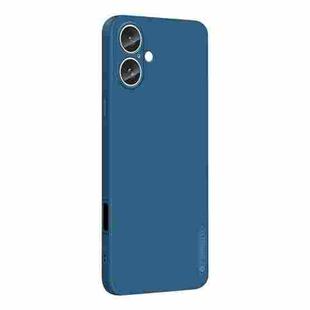 For iPhone 16 Plus PINWUYO Sense Series Liquid Silicone TPU Phone Case(Blue)