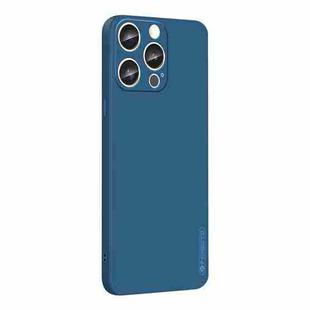 For iPhone 16 Pro PINWUYO Sense Series Liquid Silicone TPU Phone Case(Blue)