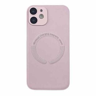 For  iPhone 12 MagSafe Leather All-inclusive TPU Shockproof Phone Case(Pink)