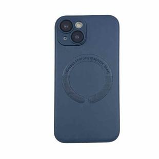 For iPhone 12 Pro MagSafe Leather All-inclusive TPU Shockproof Phone Case(Blue)