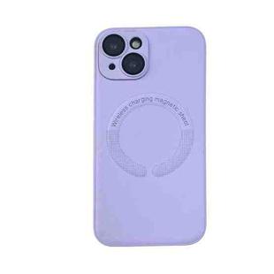 For iPhone 12 Pro Max Leather All-inclusive MagSafe TPU Phone Case(Purple Taro)