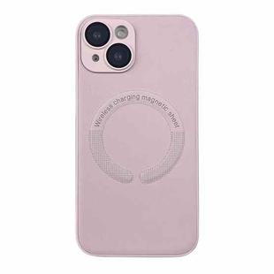 For iPhone 13 Leather All-inclusive MagSafe TPU Phone Case(Pink)