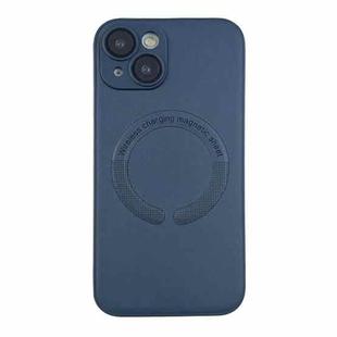 For iPhone 13 MagSafe Leather All-inclusive TPU Shockproof Phone Case(Blue)