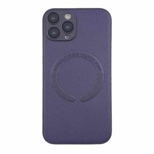 For iPhone 13 Pro Max MagSafe Leather All-inclusive TPU Shockproof Phone Case(Purple)