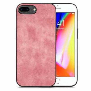 For iPhone 7 Plus / 8 Plus Vintage Leather PC Back Cover Phone Case(Pink)
