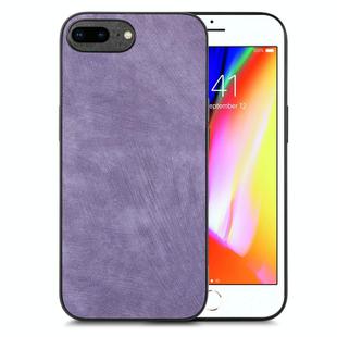 For iPhone 7 Plus / 8 Plus Vintage Leather PC Back Cover Phone Case(Purple)