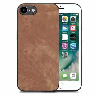 For iPhone 6 / 6s Vintage Leather PC Back Cover Phone Case(Brown)