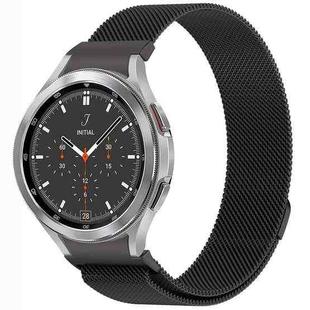 For Samsung Galaxy Watch4 / 4 Classic 46mm Button Style Milan Magnetic Metal Watch Band(Black)