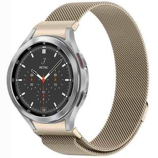 For Samsung Galaxy Watch4 / 4 Classic 46mm Button Style Milan Magnetic Metal Watch Band(Starlight Color)