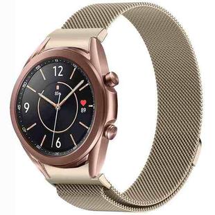 For Samsung Galaxy Watch3 41mm Button Style Milan Magnetic Metal Watch Band(Starlight Color)