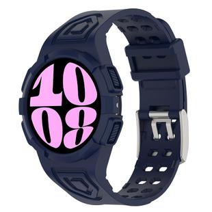 For Samsung Galaxy Watch6 40mm TPU Integrated Silicone Watch Band(Blue)
